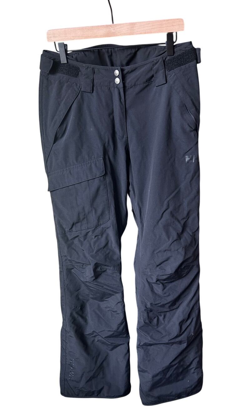 Helly Hansen Black Insulated Waterproof Ski Pants Women's Size M Regular